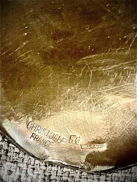 Antique Christofle coll. Gallia tray art deco approx. 1910 3