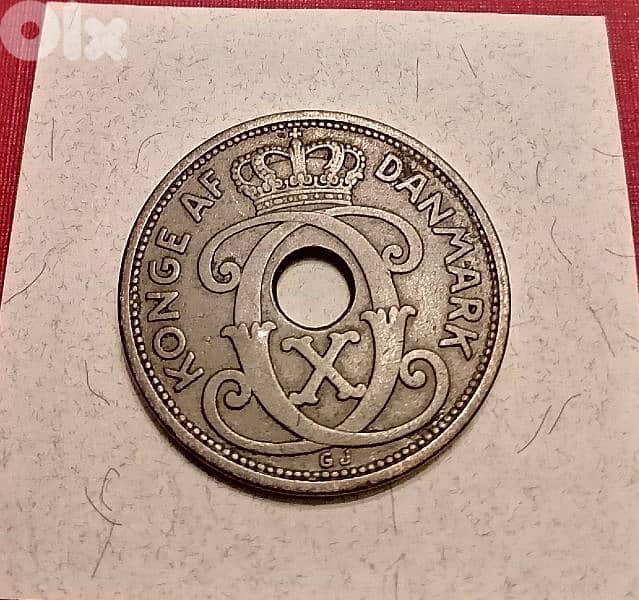 1930 Danmark 5 Ore King Christian X  Bronze 0