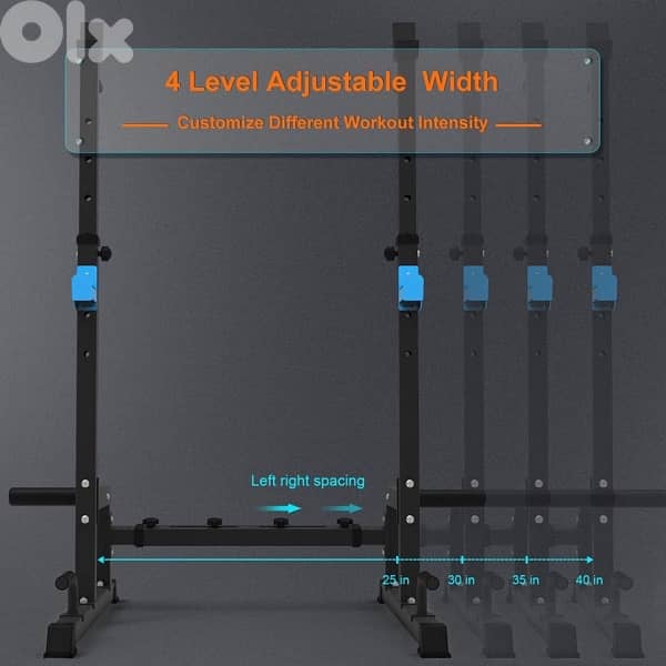 squat rack adjustable 2