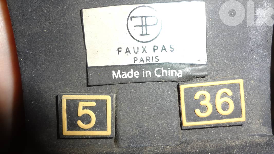 Faux pas paris rain boot still as new size 36 3