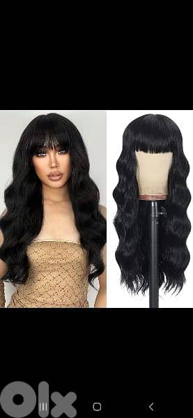 hair wig bass black byen3amalo kel chi ma 3ada elsabgha 3