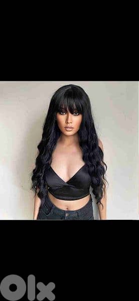hair wig bass black byen3amalo kel chi ma 3ada elsabgha 4
