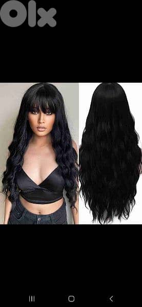 hair wig bass black byen3amalo kel chi ma 3ada elsabgha 5