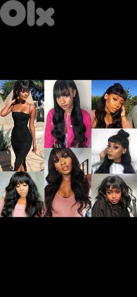 hair wig bass black byen3amalo kel chi ma 3ada elsabgha 6