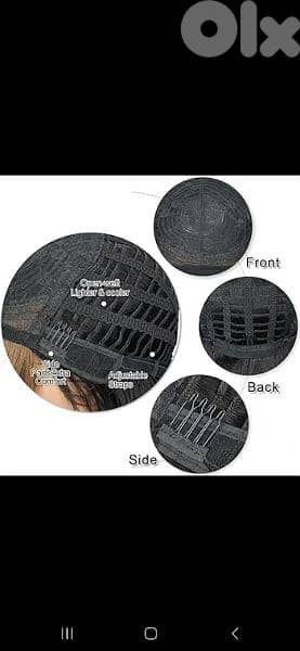 hair wig bass black byen3amalo kel chi ma 3ada elsabgha 8