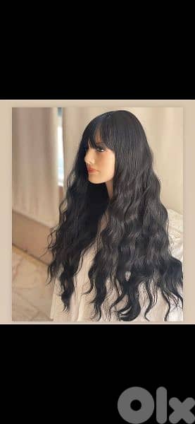 hair wig bass black byen3amalo kel chi ma 3ada elsabgha 9
