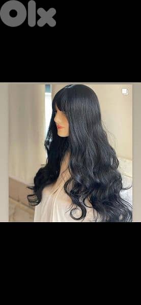 hair wig bass black byen3amalo kel chi ma 3ada elsabgha 10