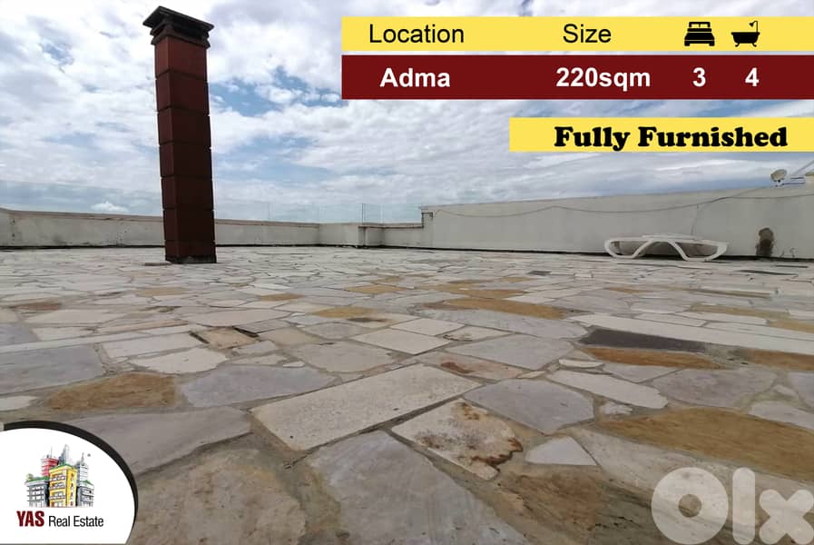 Adma 220m2 + 150m2 Terrace | Furnished | Prime Location | PA/RA/IV 0