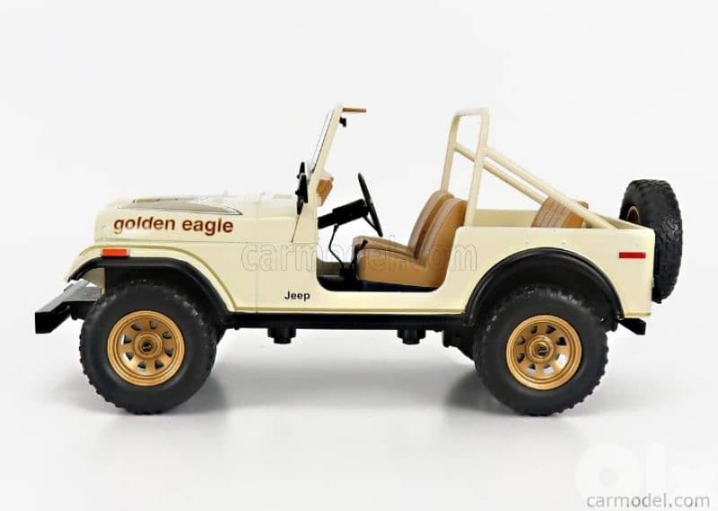 Jeep CJ-7 Golden Eagle 1980 diecast car model 1;18. 1