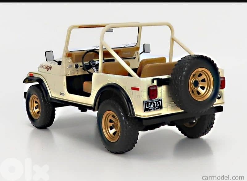Jeep CJ-7 Golden Eagle 1980 diecast car model 1;18. 2