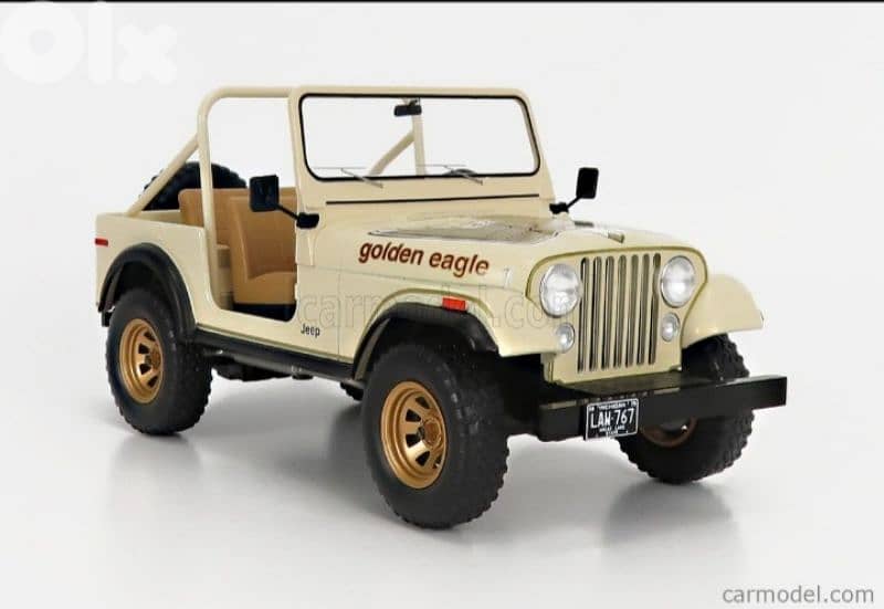 Jeep CJ-7 Golden Eagle 1980 diecast car model 1;18. 3