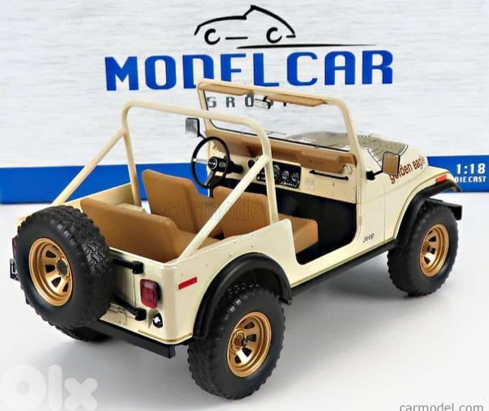 Jeep CJ-7 Golden Eagle 1980 diecast car model 1;18. 4