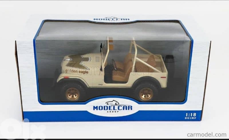 Jeep CJ-7 Golden Eagle 1980 diecast car model 1;18. 5