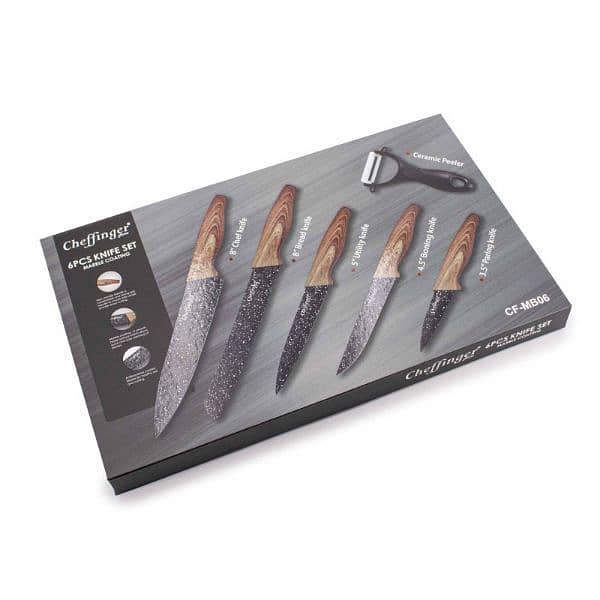 cheffinger 6pc knifes set ceramic 2