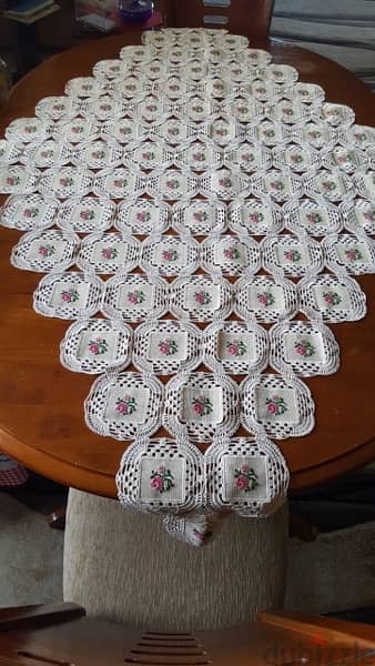 Handmade crochet table cover 1