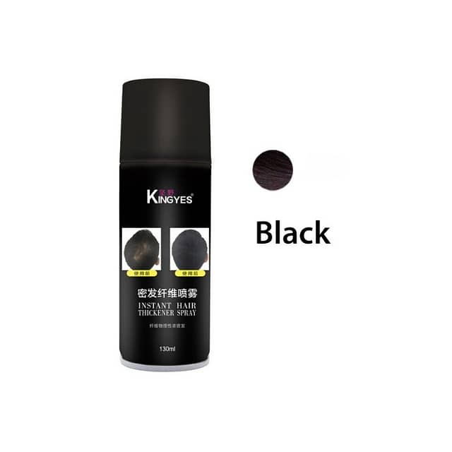Kingyes Hair Thickener Spray for Fuller Black/Brown Hair 2