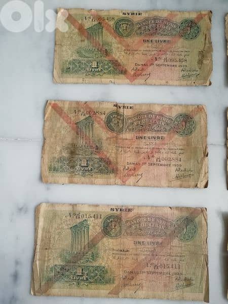 مجموعة 6 ليرة 1939 3