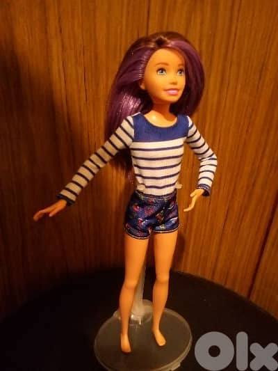 SKIPPER BABY SITTER NURSERY Mattel wearing Great doll purple hair part