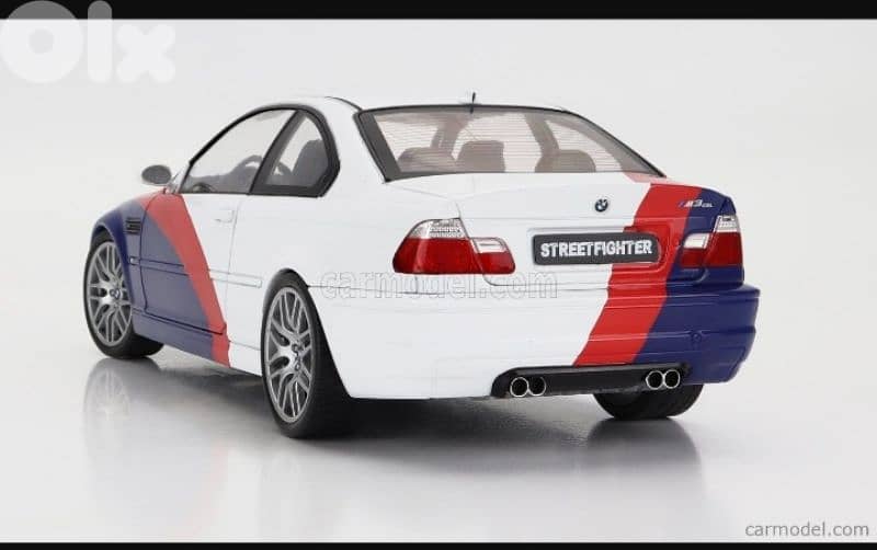 BMW M3 E46 Street fighter diecast car model 1;18 2