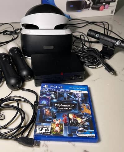 psvr+2 sticks+camera+GUN+10 games