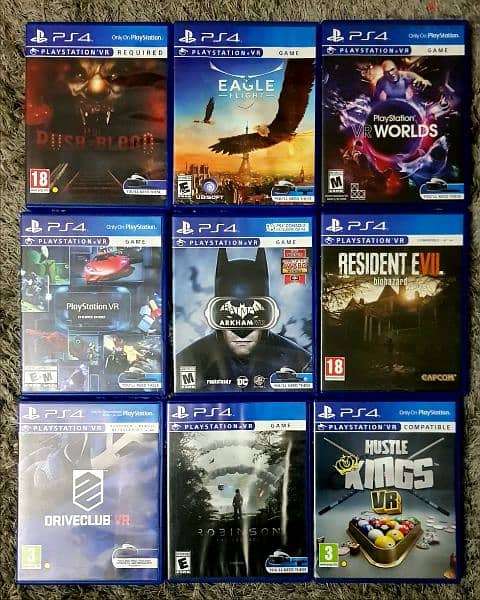 psvr+2 sticks+camera+GUN+10 games 2