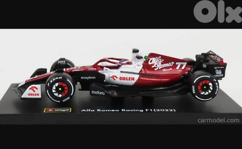 V. Bottas Alfa Romeo C42 (2022) diecast car model 1;43. 1