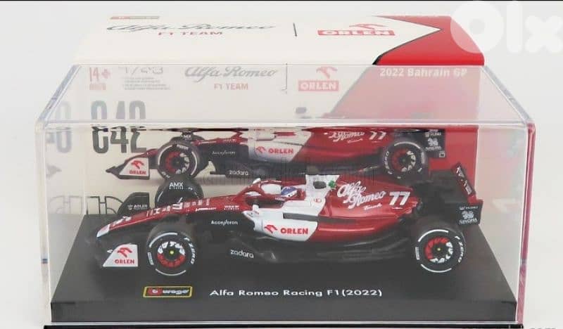 V. Bottas Alfa Romeo C42 (2022) diecast car model 1;43. 5