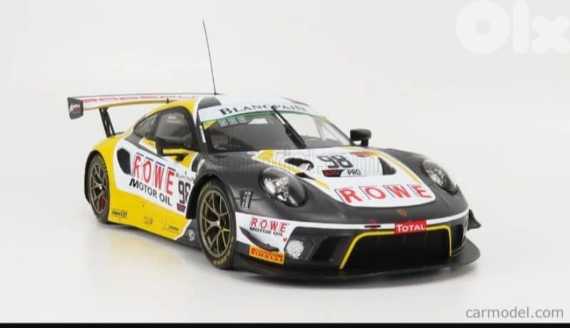 Porsche GT3 R (ROWE 2019) diecast car model 1;18 3