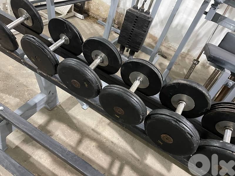 serie dambels 140 kg 7.5 tll 20 used 5