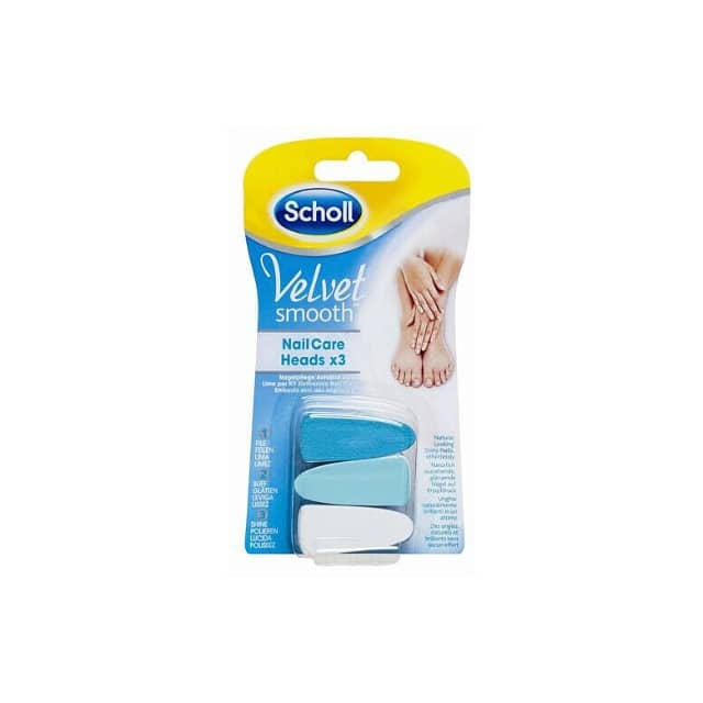 Scholl Nail Care Set, 3 x Nail Heads Velvet Smooth Kit 6