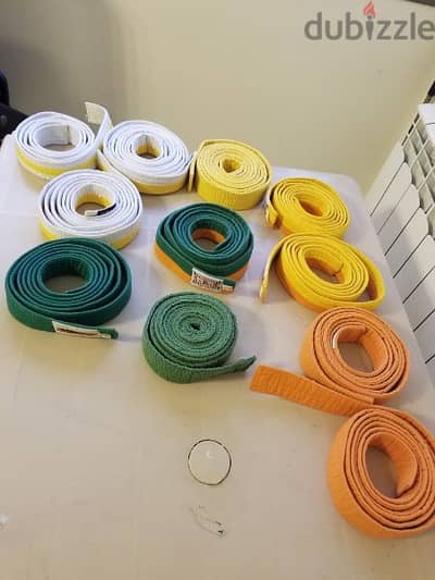 ceintures pour tenu de judo