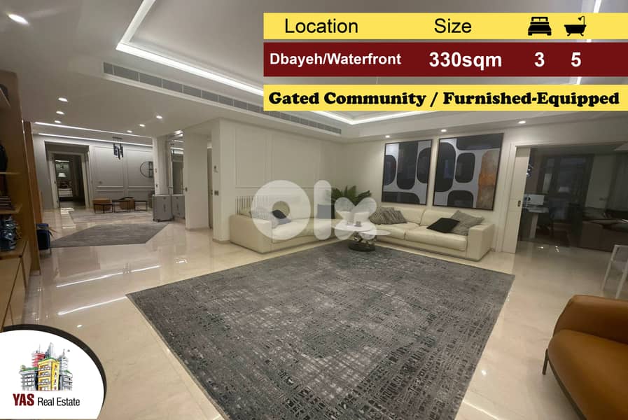 Dbayeh/Waterfront 330m2 | Furnished | Brand New | MJ | 0