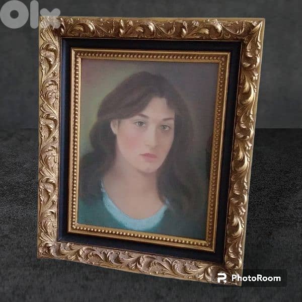 A late 19th. century French Pastel portrait by Balint 0