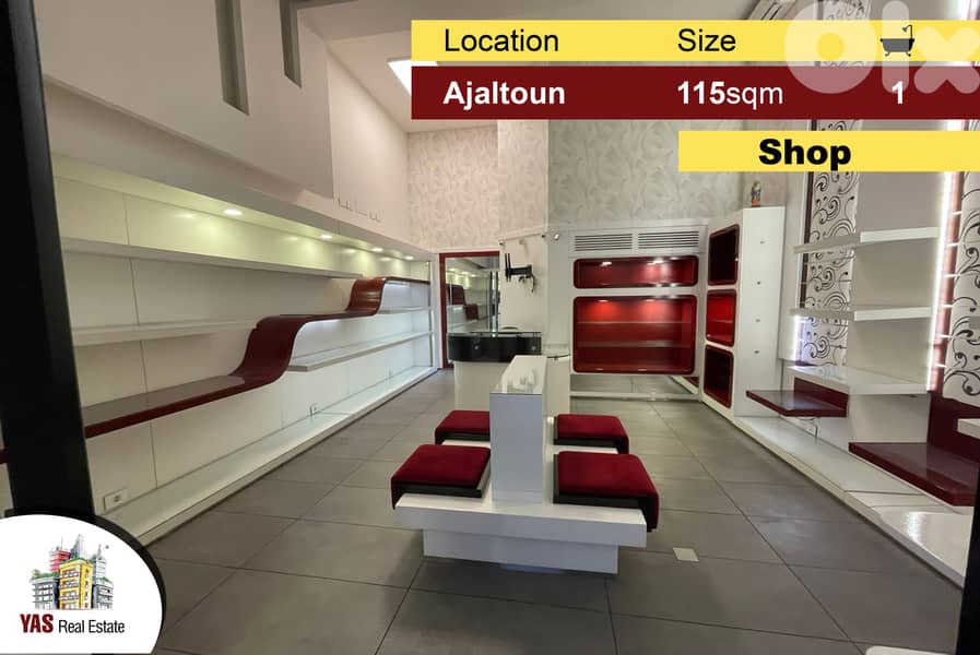 Ajaltoun 60m2 Shop | 55m2 mezzanine | Ultra Upgraded | Prime | Perfect 0