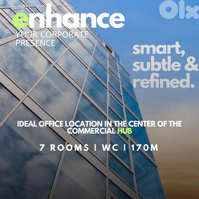 JH24-3195 170m office for rent in Adlieh, Beirut,$ 1900 cash per month 0