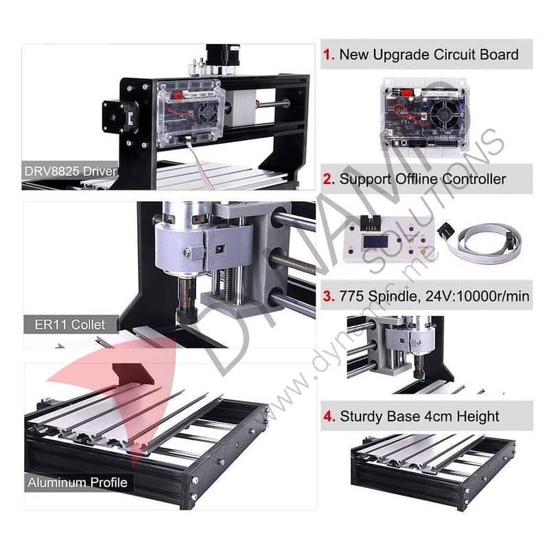 Vyrik CNC 3018 Pro GRBL Control 3 Axis with NEJE Laser (10W) 3