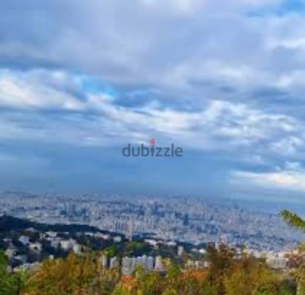 1100SQ LAND IN MANSOURIEH SEA VIEW 30/90 0
