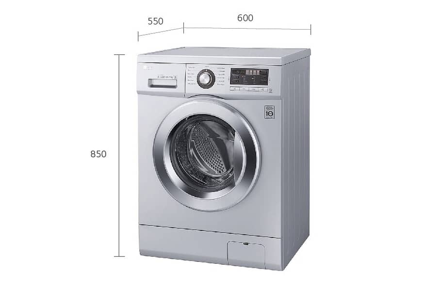 LG Washer Dryer Machine 8/4 kg White  غسالة نشافة ال جي ابيض 5