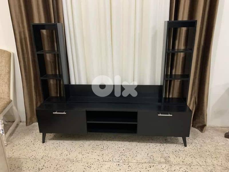 New TV Unit 180cm colour dark black high quality 0
