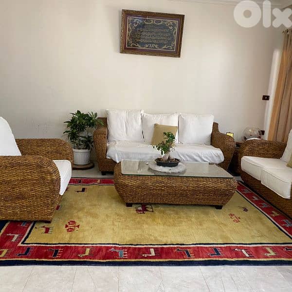 PERSIAN GABBEH RUG hand made 2.5cm thick size 205*300- سجادة عجمي 0