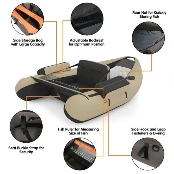 Inflatable Fishing Pontoon Boat 5