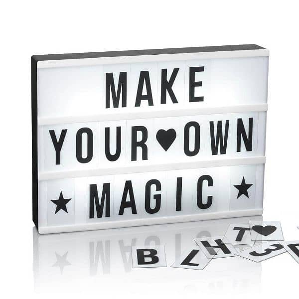 led light letter box with 175pc 0