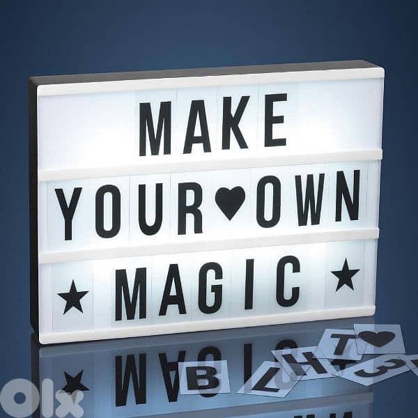led light letter box with 175pc 1