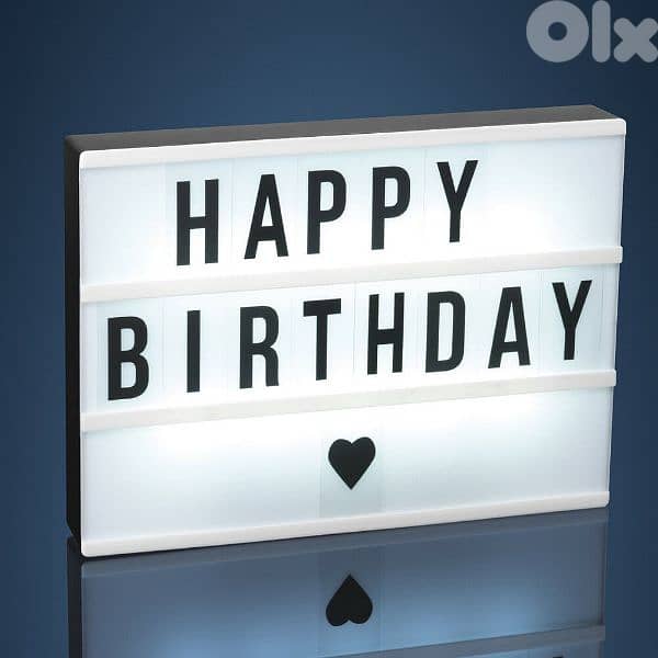 led light letter box with 175pc 3