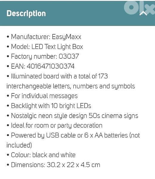 led light letter box with 175pc 5