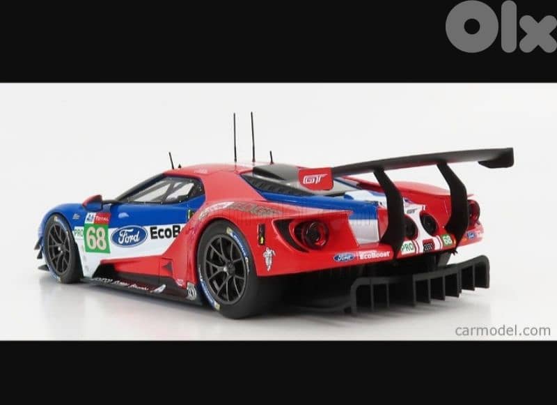 Ford GT (24H Le Mans 2019) diecast car model 1;18. 2