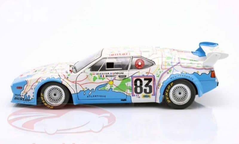 BMW M1 Procar (24h Le Mans 1980) diecast car model 1;18. 1