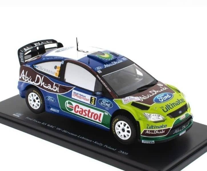 Ford Focus RS WRC (Rally Poland 2009) diecast car model 1:24 1