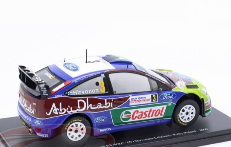 Ford Focus RS WRC (Rally Poland 2009) diecast car model 1:24 2