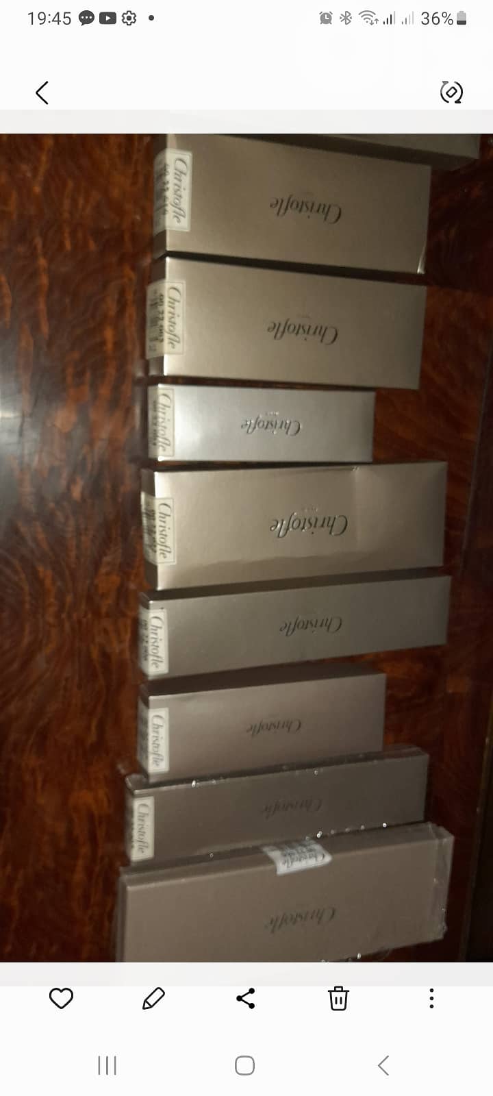 Christofle Aria Silver plated 75 pieces New set 2